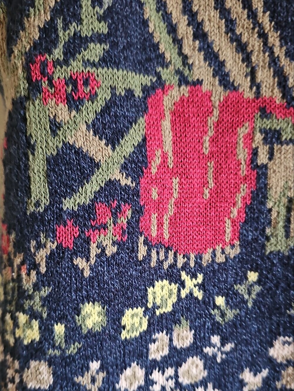 Classic Navy Scenic Knit Vest - Women Sweater - Picture 3 of 5